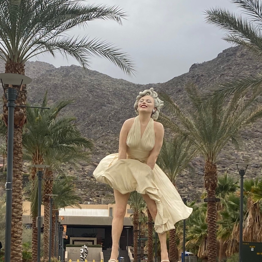 The Forever Marilyn a giant statue of Marilyn Monroe designed by Seward  Johnson in front of the Palm Springs Art Museum. - Palm Springs,  California, U Stock Photo - Alamy