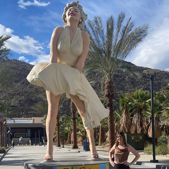 The Forever Marilyn a giant statue of Marilyn Monroe designed by Seward  Johnson in front of the Palm Springs Art Museum. - Palm Springs,  California, U Stock Photo - Alamy