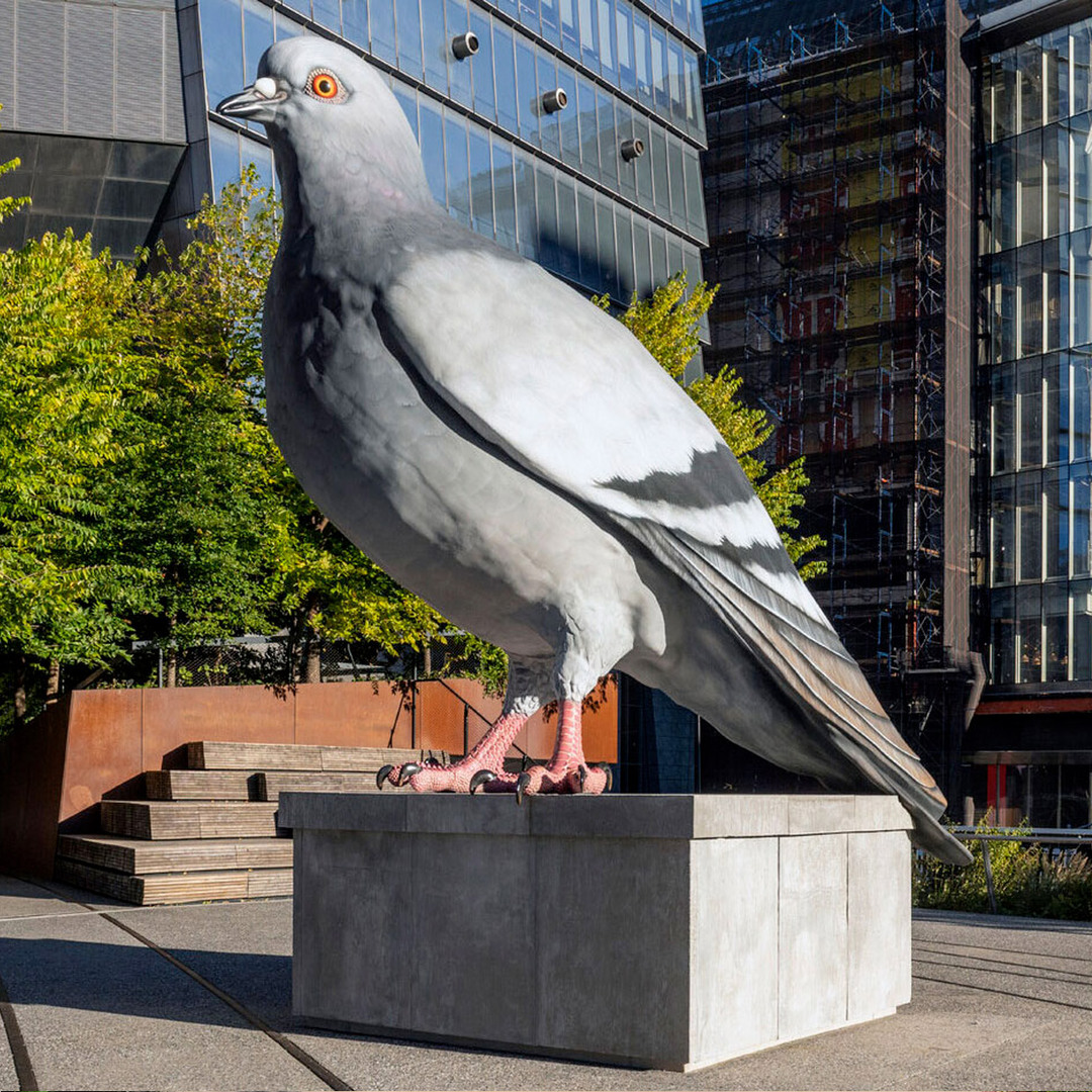 “Dinosaur” Pigeon Statue