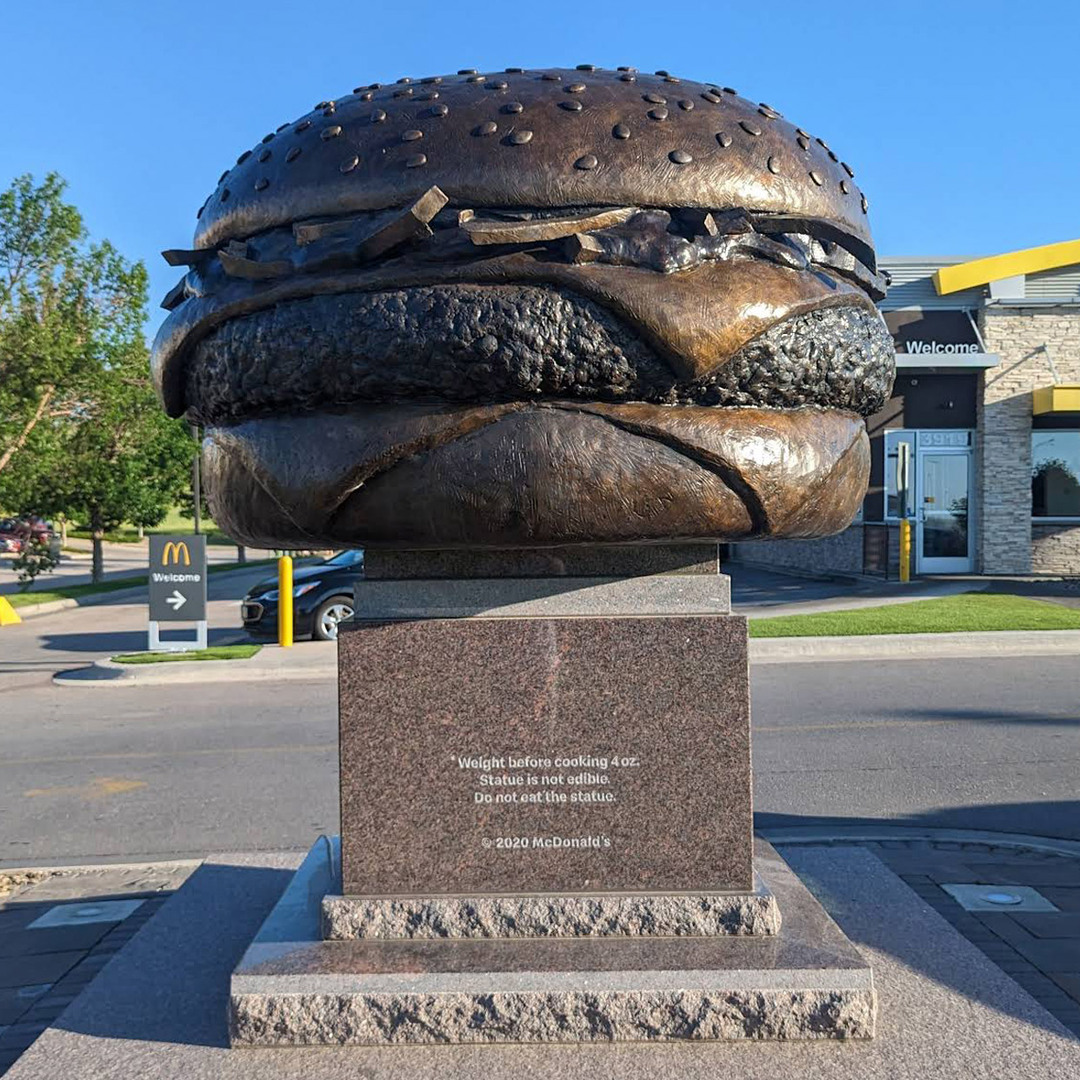 Quarter Pounder with Cheese Statue