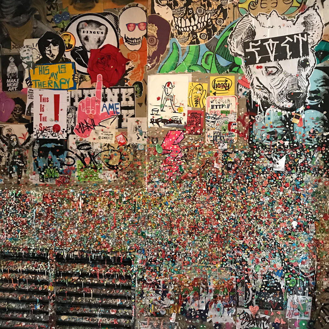 Seattle's Gum Wall in Seattle, WA (58 Photos)