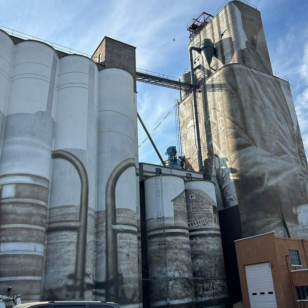 Silo Mural by Guido Van Helten