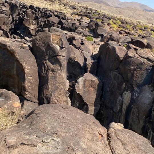 Fossil Falls in Olancha, CA